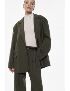 Imperial Femme blazer oversized en drap Kaki Imperial Femme blazer oversized en drap Kaki