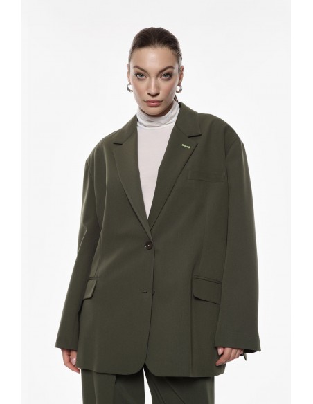 Imperial Femme blazer oversized en drap Kaki