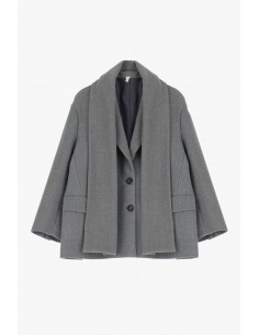 Imperial Femme Veste Caban avec echarpe integrée amovible Imperial Femme Veste Caban avec echarpe integrée amovible