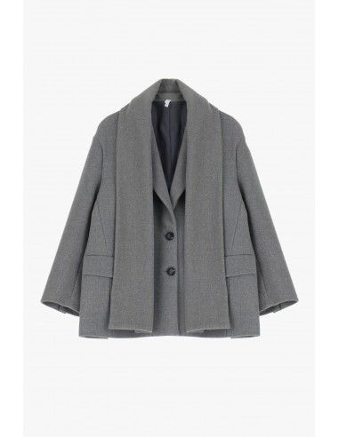 Imperial Femme Veste Caban avec echarpe integrée amovible Imperial Femme Veste Caban avec echarpe integrée amovible