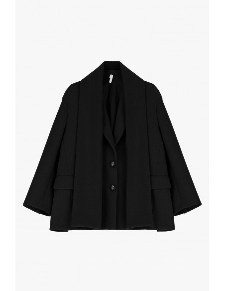 Imperial Femme Veste Caban avec echarpe integrée amovible Imperial Femme Veste Caban avec echarpe integrée amovible