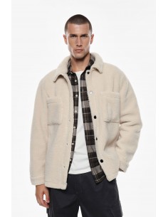 Imperial Homme veste chemise en fausse fourrure Imperial Homme veste chemise en fausse fourrure