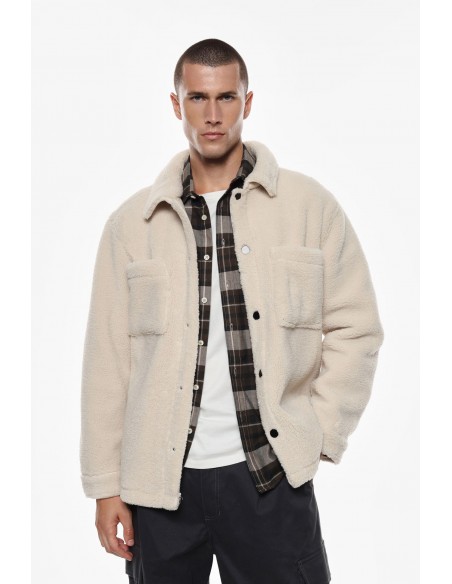 Imperial Homme veste chemise en fausse fourrure Imperial Homme veste chemise en fausse fourrure