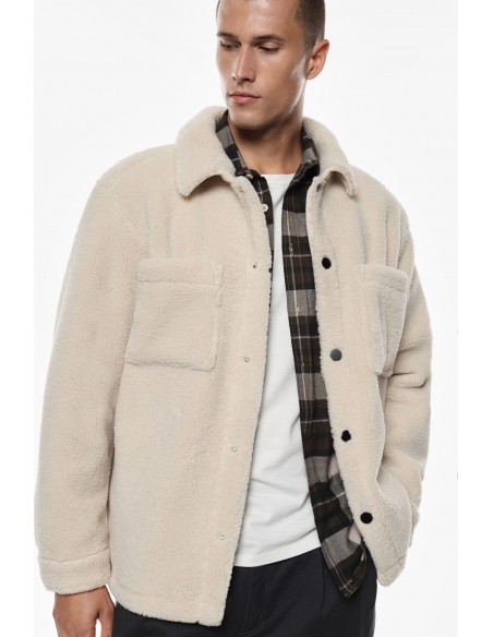 Imperial Homme veste chemise en fausse fourrure Imperial Homme veste chemise en fausse fourrure