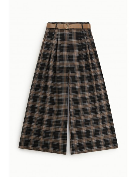 Imperial Femme blazer oversized motif carreaux Noir et beige