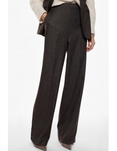 Imperial Femme pantalon gris coupe droite