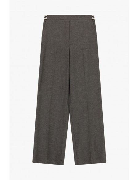 Imperial Femme pantalon gris coupe droite