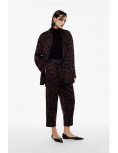 Imperial Femme pantalon forme balloon à motif leopard