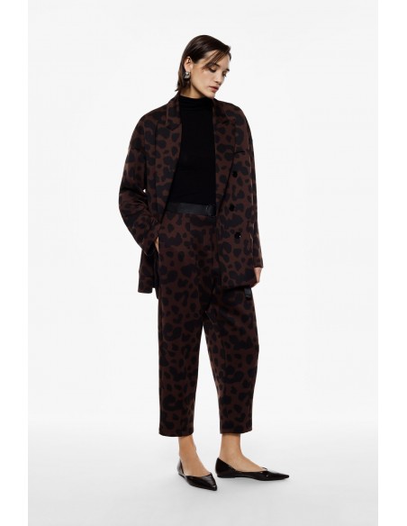 Imperial Femme pantalon forme balloon à motif leopard