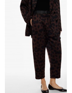 Imperial Femme pantalon forme balloon à motif leopard