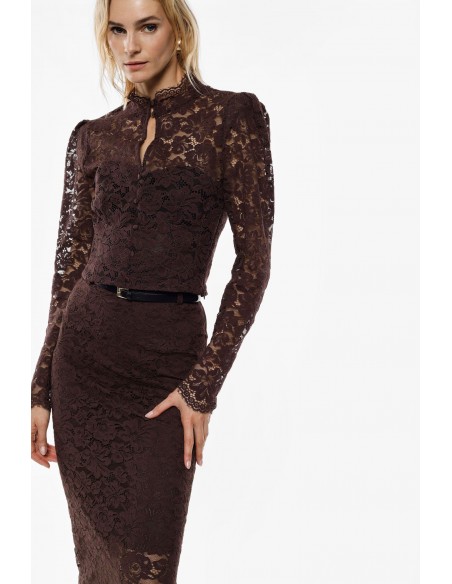 Imperial Femme chemisier en dentelle noire