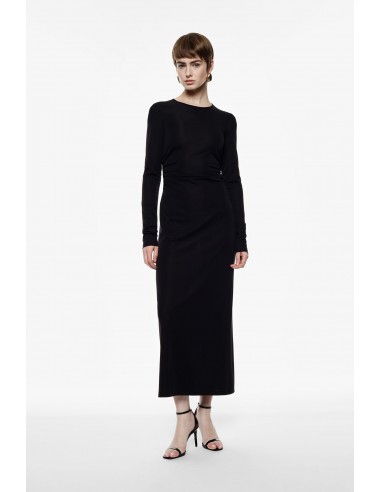 Imperial femme robe longue noire echancrée au dos