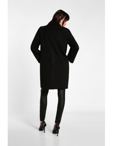 Imperial Femme manteau court  noir à boutonnage croisé