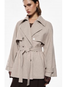 Imperial Femme trench-coat court croisé coloris Beige
