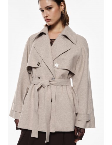 Imperial Femme trench-coat court croisé coloris Beige