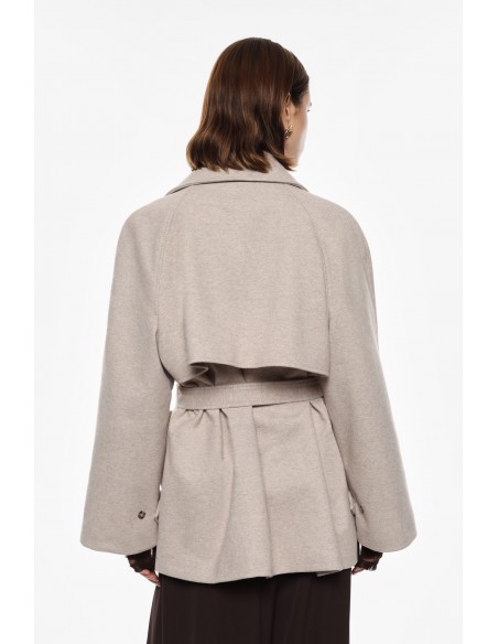 Imperial Femme trench-coat court croisé coloris Beige