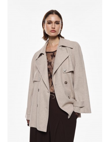 Imperial Femme trench-coat court croisé coloris Beige