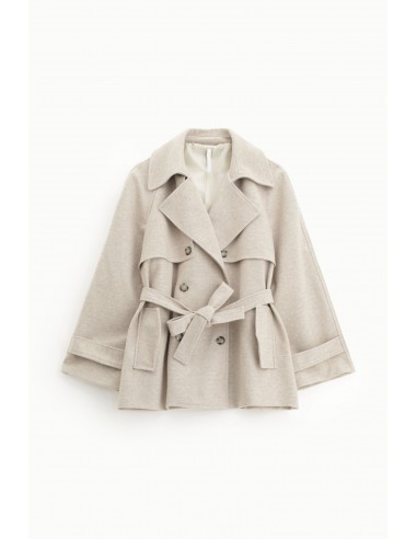 Imperial Femme trench-coat court croisé coloris Beige