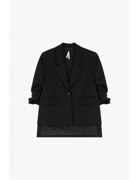 Imperial Femme blazer asymetrique a manches froncées