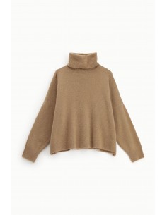 Imperial Femme Pull col roulé ample à manches longues