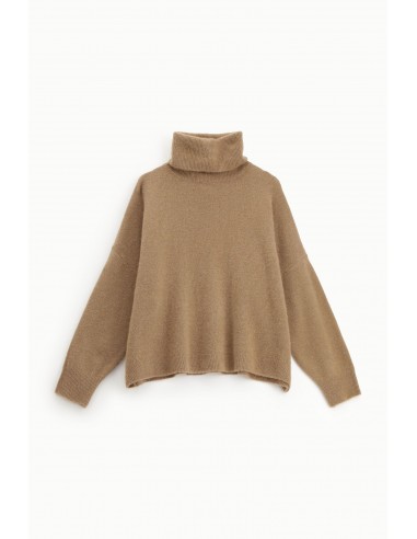 Imperial Femme Pull col roulé ample à manches longues