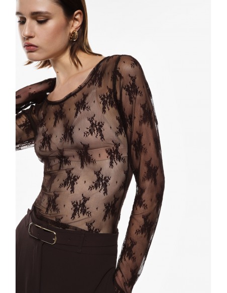 Imperial Femme T-shirt Dentelle Noir