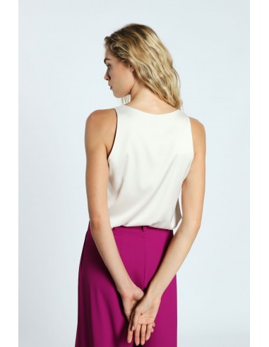 Débardeur à brides larges en crêpe satin – Imperial