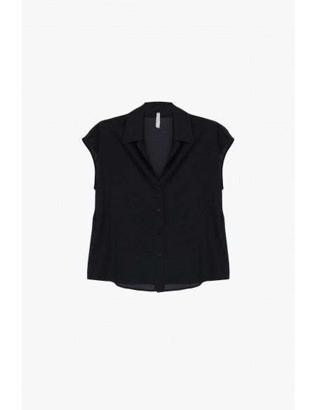 Chemisier sans manches en crêpe satin – Imperial