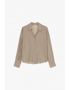 Chemisier fluide oversize en crêpe satin – Imperial