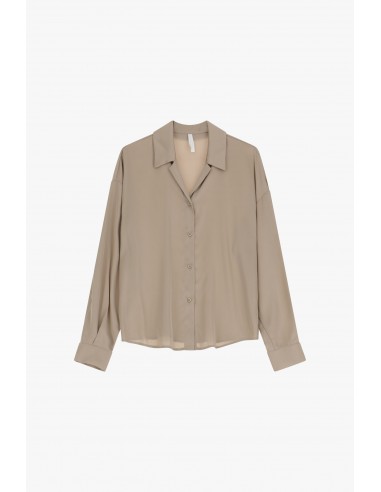 Chemisier fluide oversize en crêpe satin – Imperial