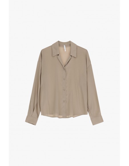 Chemisier fluide oversize en crêpe satin – Imperial