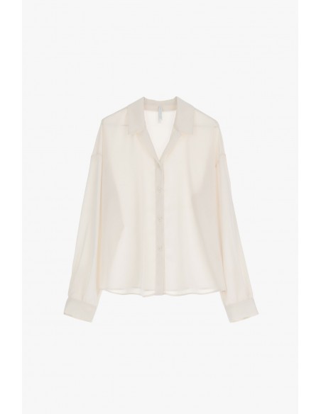 Chemisier fluide oversize en crêpe satin – Imperial