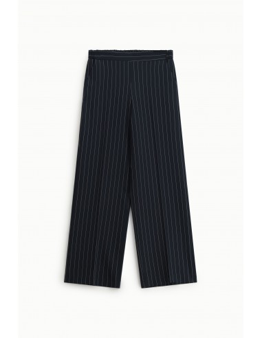 Pantalon Palazzo Fluide Rayé Taille Élastiquée – Imperial