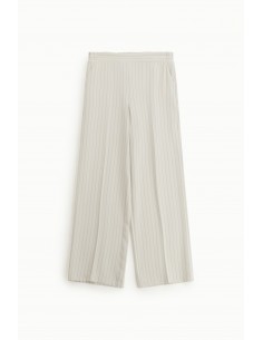 Pantalon Palazzo Fluide Rayé Taille Élastiquée – Imperial