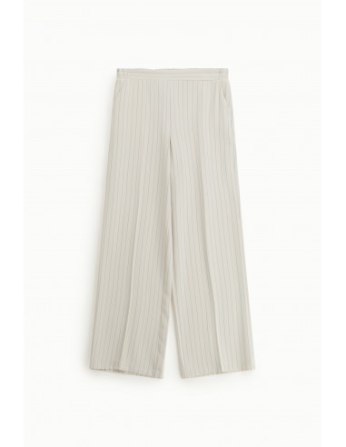 Pantalon Palazzo Fluide Rayé Taille Élastiquée – Imperial