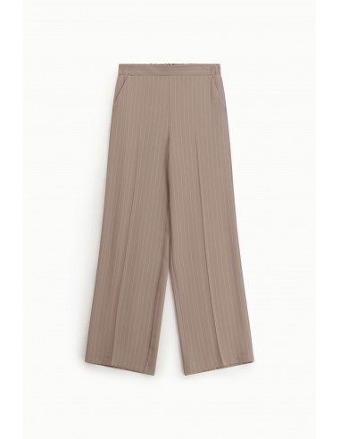 Pantalon Palazzo Fluide Rayé Taille Élastiquée – Imperial