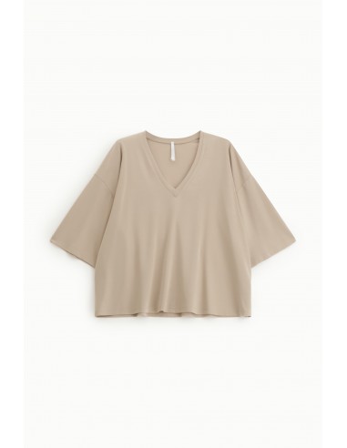 Top ample à manches chauve-souris col V – Imperial