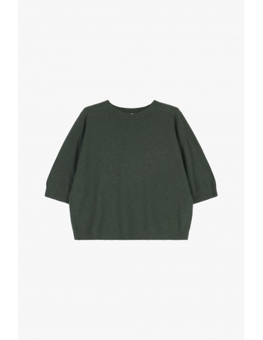 T-shirt en maille col rond a demie-manche