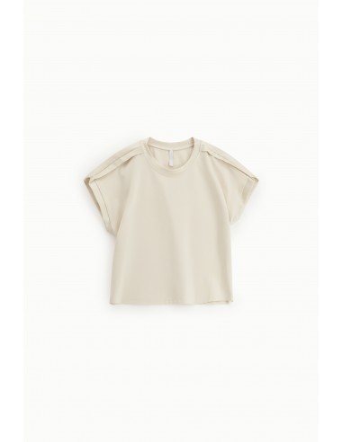 Sweat-shirt sans manches en jersey et satin-Imperial