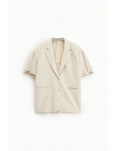 Blazer manches courtes en Jersey et satin-Imperial