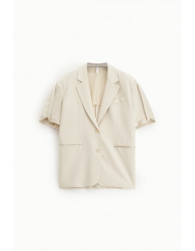 Blazer manches courtes en Jersey et satin-Imperial