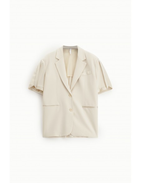 Blazer manches courtes en Jersey et satin-Imperial