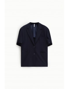 Blazer manches courtes en Jersey et satin-Imperial