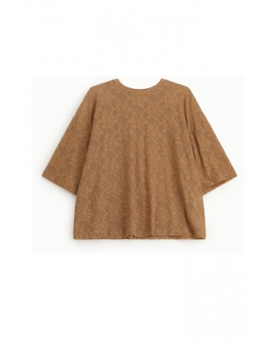 T-shirt ample en resille dentelle à col rond – Imperial