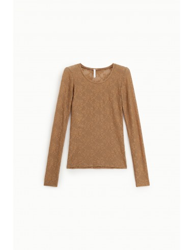 T-shirt à manches longues en resille dentelle - Imperial