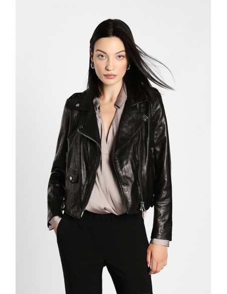 Veste en cuir type Perfecto - Imperial