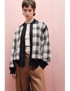 Bomber zippé a carreaux - Imperial