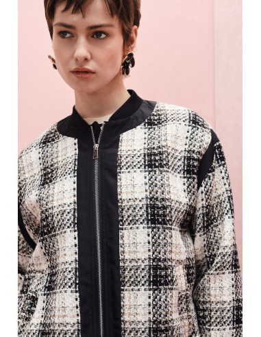 Bomber zippé a carreaux - Imperial