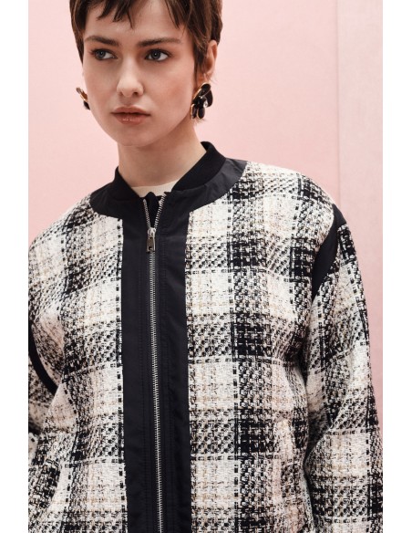 Bomber zippé a carreaux - Imperial