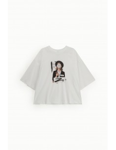 T-shirt coupe ample a motif serigraphié-Imperial